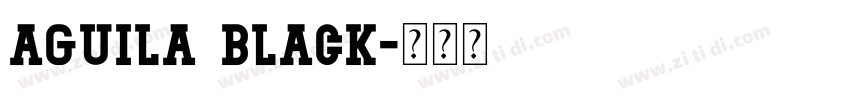 Aguila Black字体转换